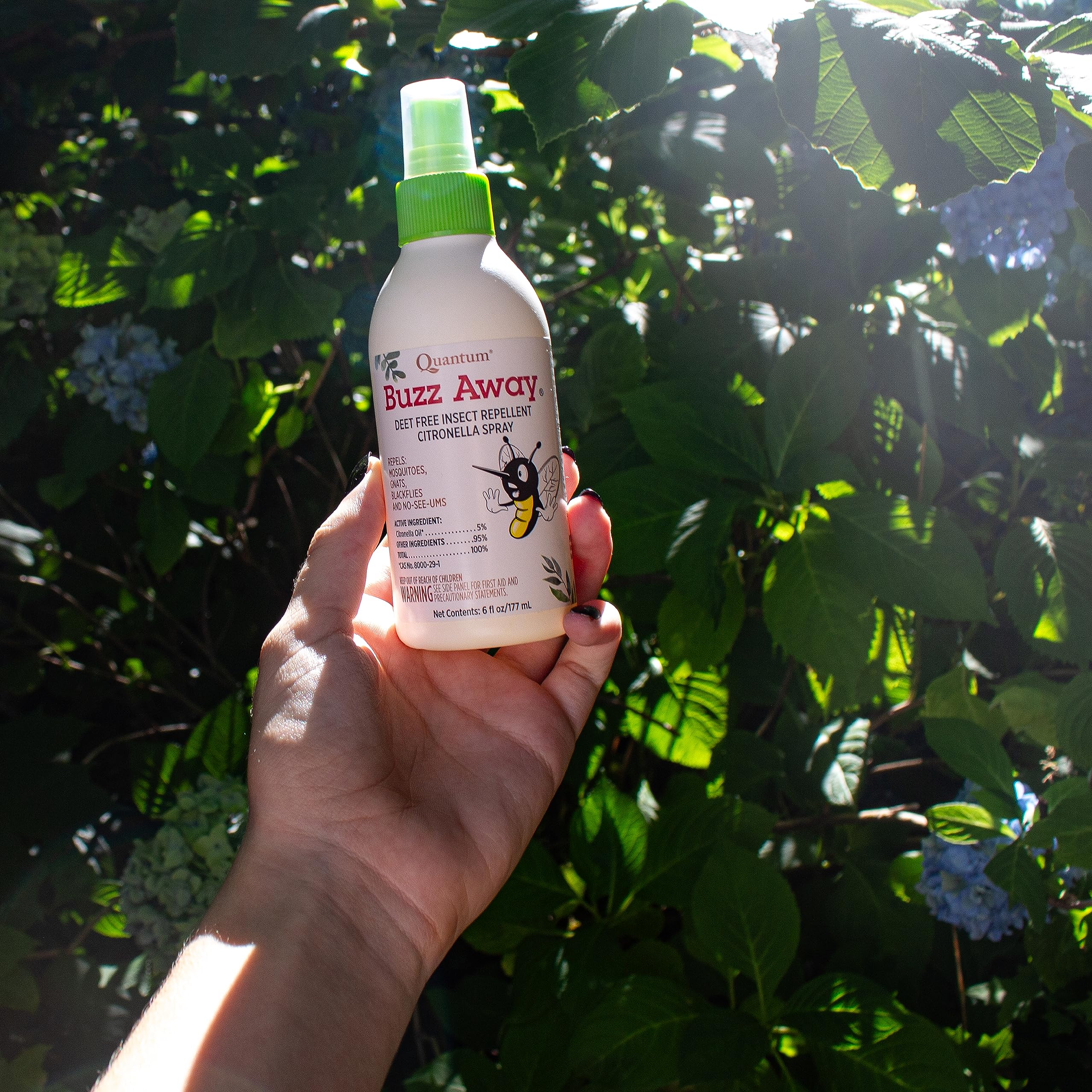 Foto 6 pulgar | Repelente De Insectos Quantum Buzz Away  Natural  Sin Deet  177 Ml - Venta Internacional.