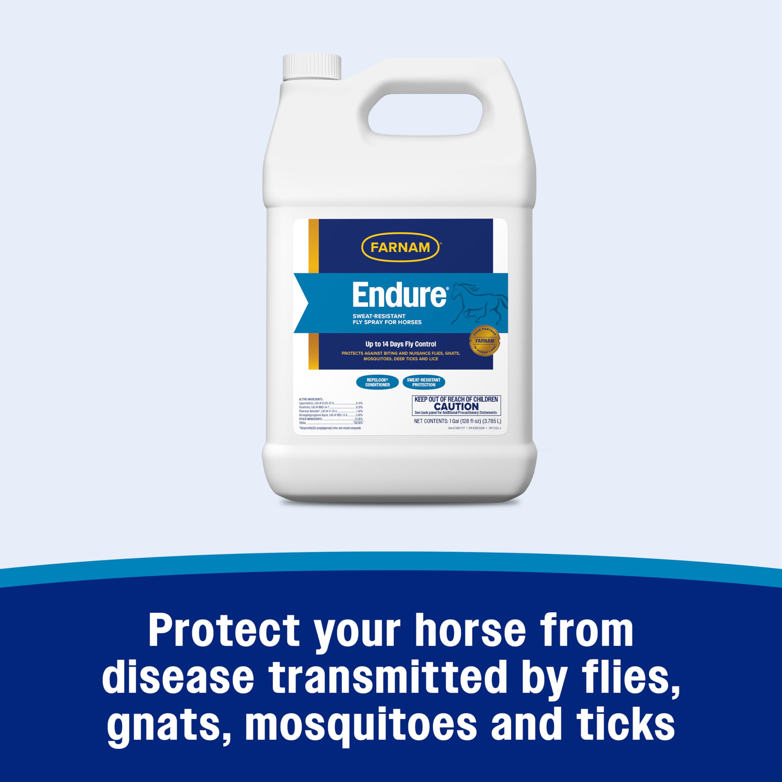 Foto 6 pulgar | Fly Spray Farnam Endure  Resistente Al Sudor  Para Caballos  3 8 L - Venta Internacional.