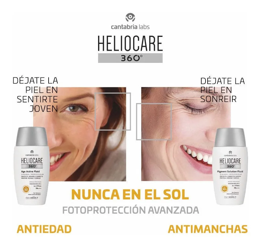 Foto 2 | Protector Cantabria Labs Heliocare 360° Pigment Solution Fluid Spf 50+ 50 ml