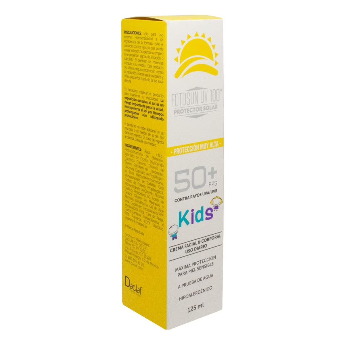 Foto 3 pulgar | Fotosun Uv 100 50+ Cra Facial Corporal Kids Genérico Piel Sensible 125ml