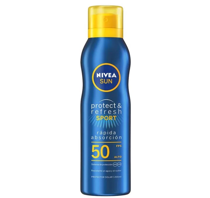 Foto 2 pulgar | Protector Nivea Sun Hidratante Fps50 Spray 200 Ml