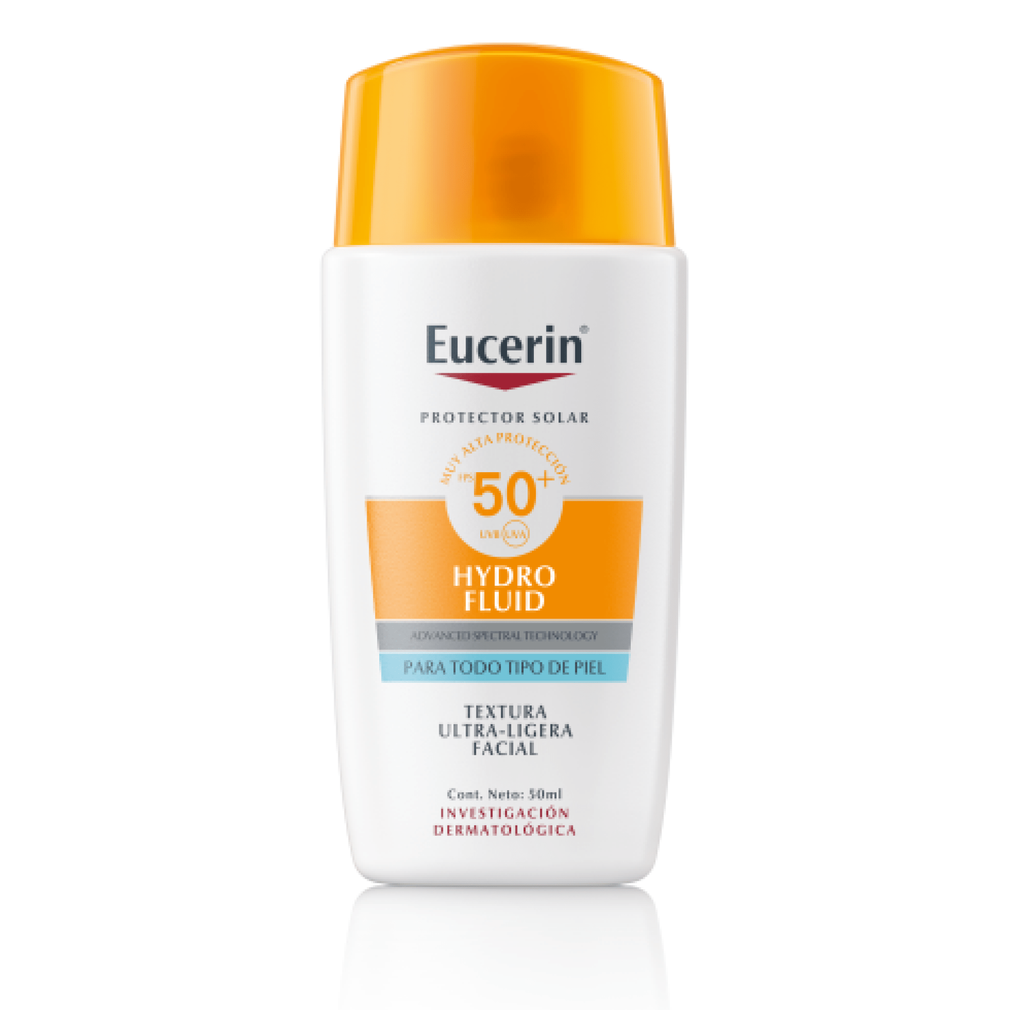 Foto 2 pulgar | Eucerin Protector Solar Hydro Fluid Facial Fps50 50 Ml