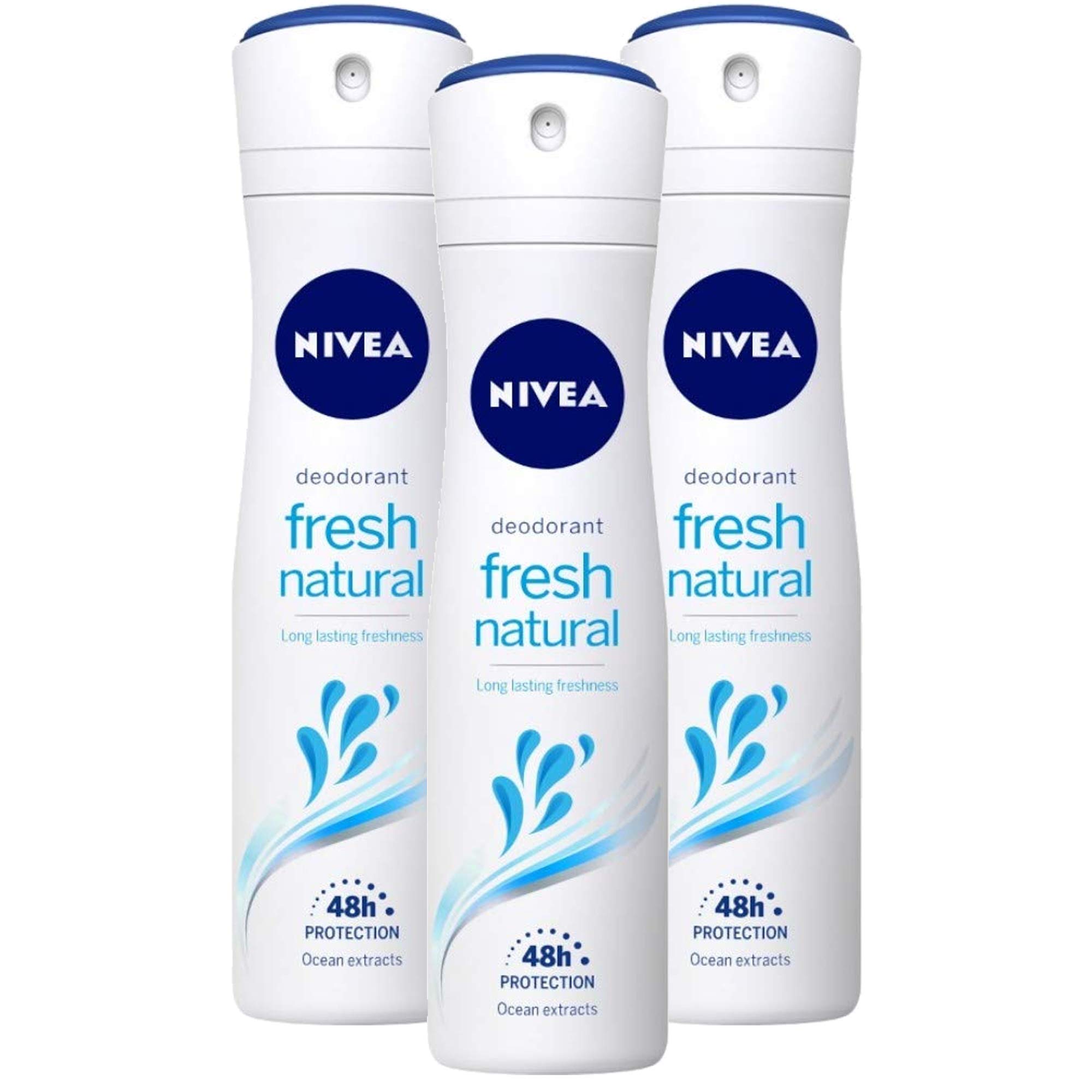 Foto 2 pulgar | Spray Corporal Nivea De Larga Duración, 48 Horas De Frescura, 150 Ml X 3 - Venta Internacional.