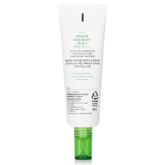 Foto 4 | Crema Bloqueadora Solar Dr.ceuracle Tea Tree Purifine Green Up Sun Sp - Venta Internacional.