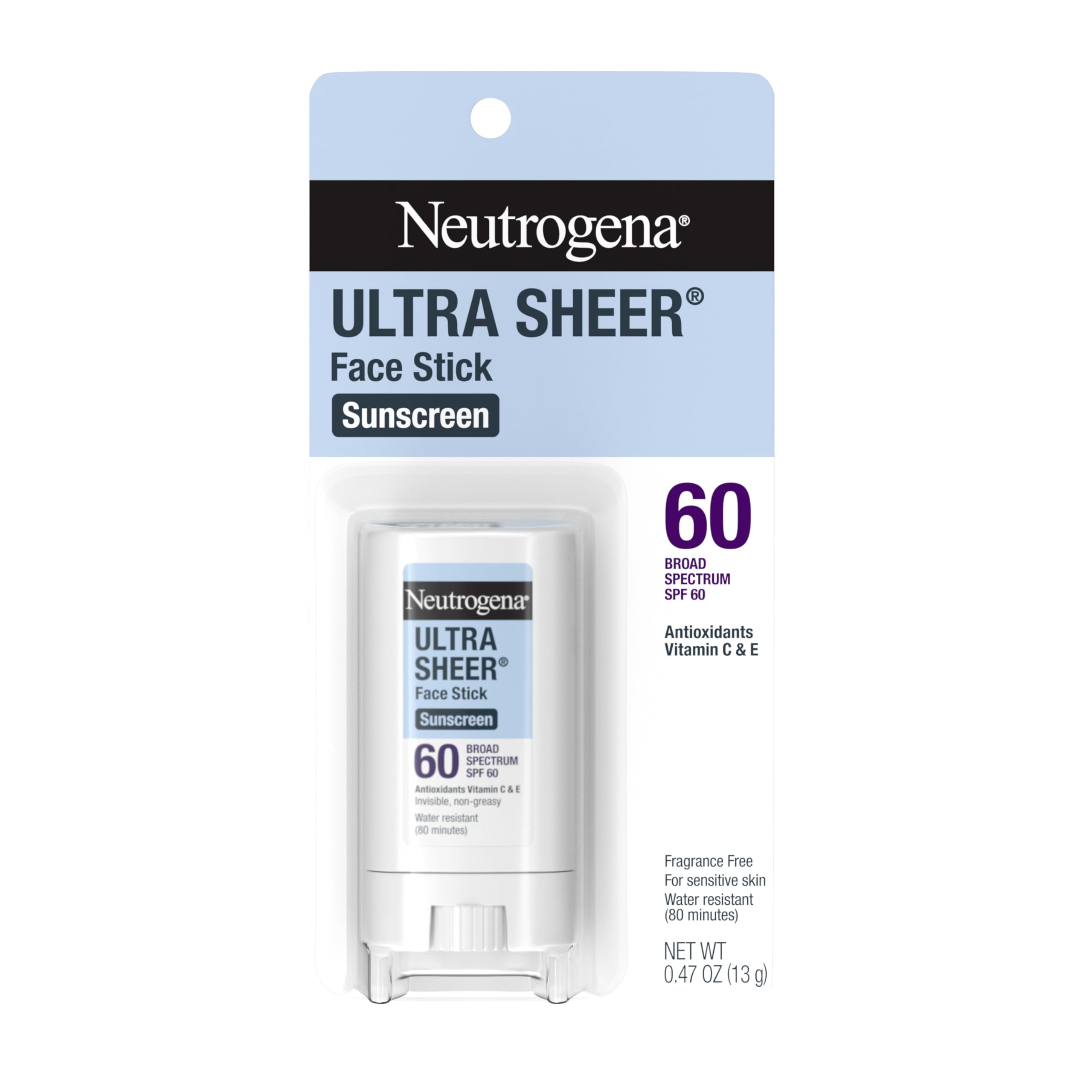 Foto 1 | Protector Solar En Barra Neutrogena Ultra Sheer Spf 60 14 Ml - Venta Internacional.
