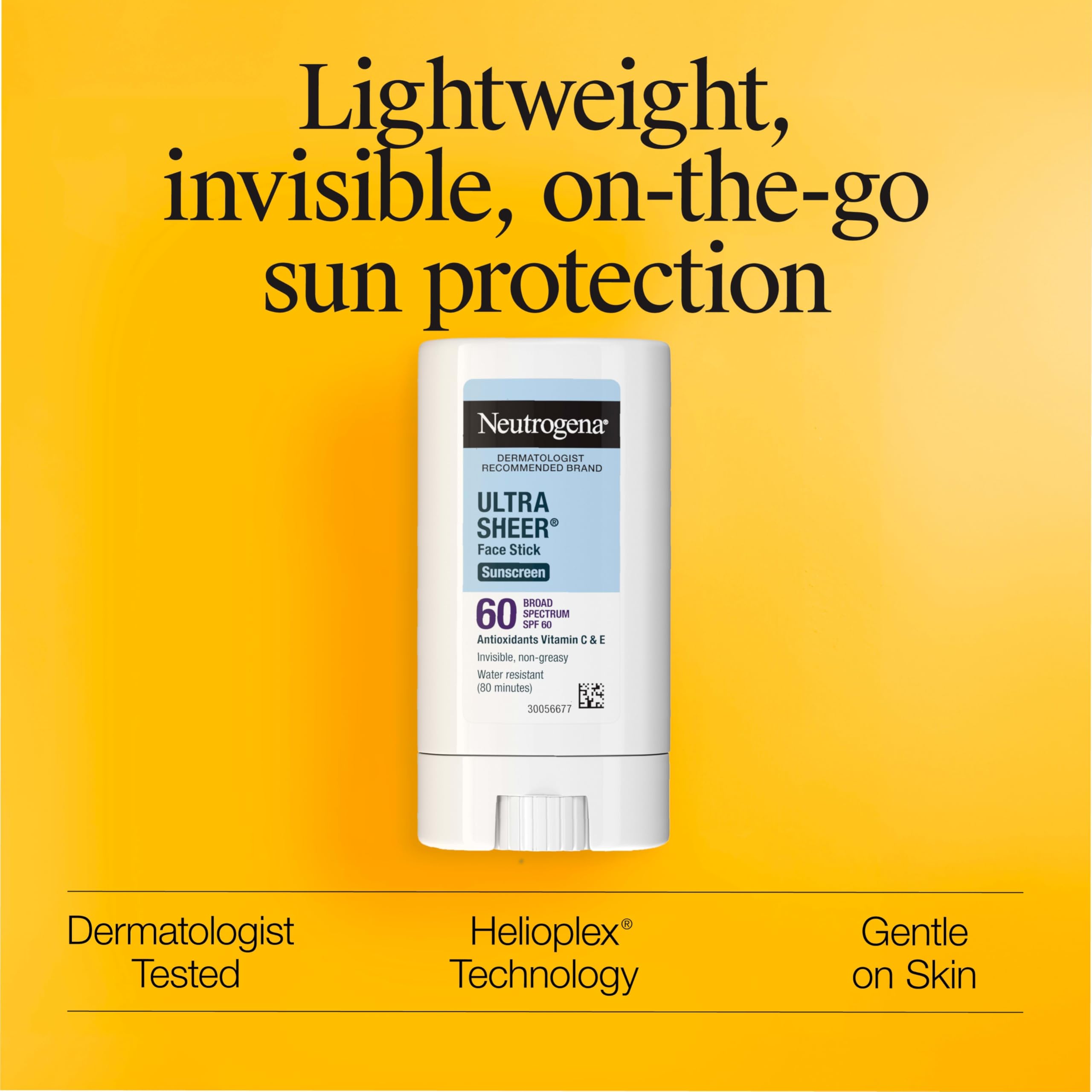 Foto 3 | Protector Solar En Barra Neutrogena Ultra Sheer Spf 60 14 Ml - Venta Internacional.