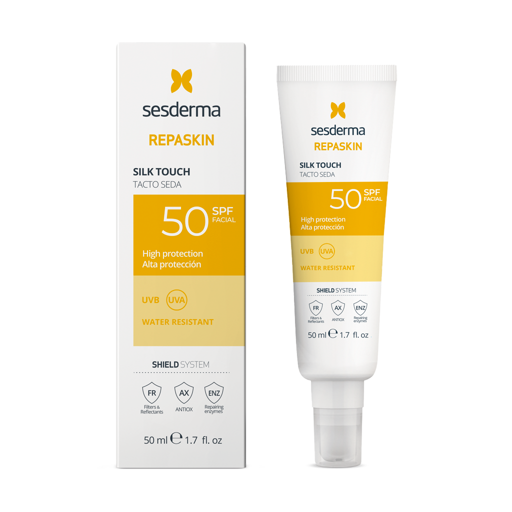 Fotoprotector  Sesderma Repaskin Tacto Seda Spf50 50ml