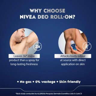 Foto 5 | Desodorante Nivea Fresh Active Roll-on Antitranspirante 50 Ml (x6) - Venta Internacional.