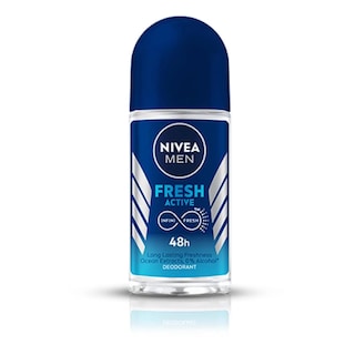 Foto 1 | Desodorante Nivea Men Fresh Active Roll On, 50 Ml, 48 Horas (paquete De 3) - Venta Internacional.