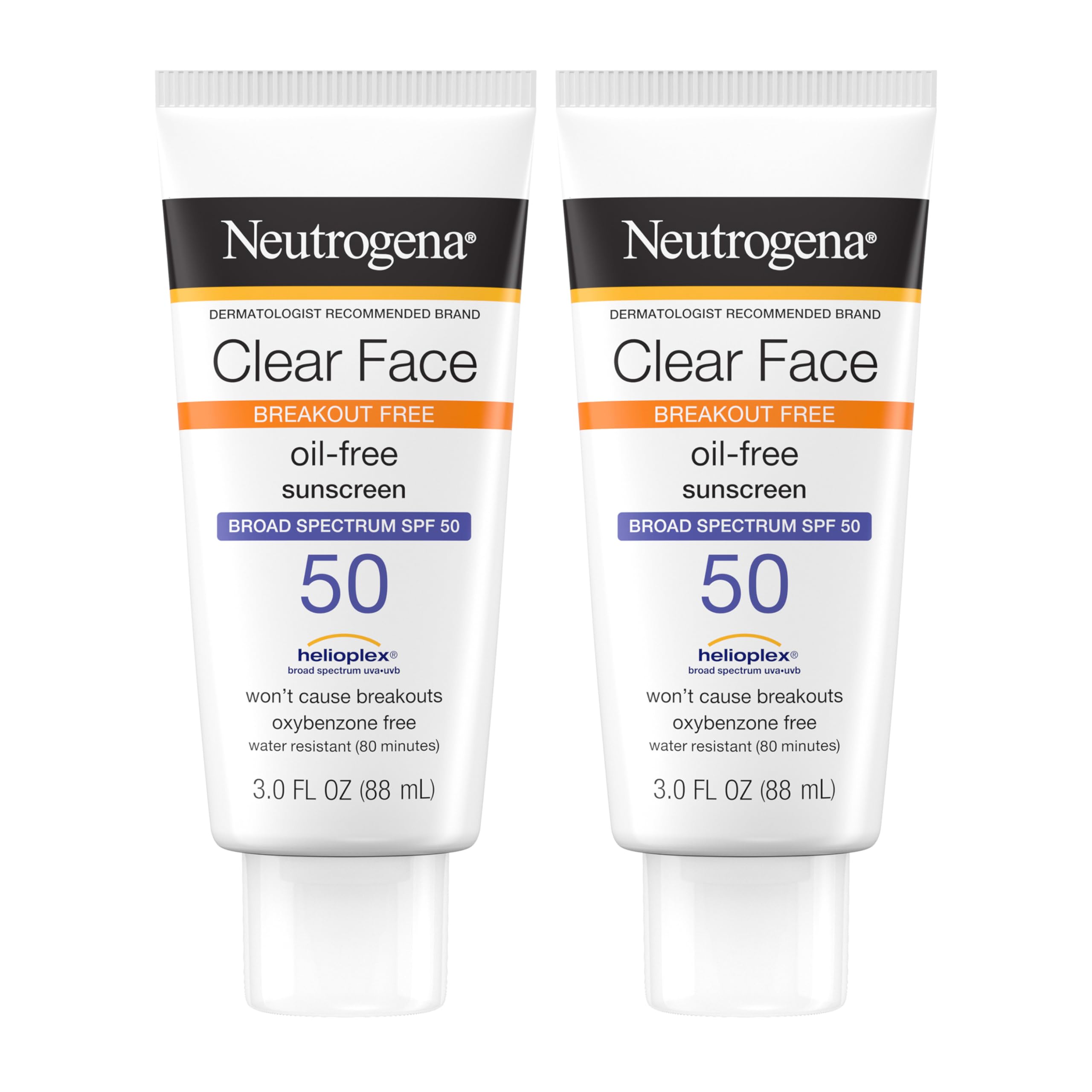 Foto 2 pulgar | Protector Solar Neutrogena Clear Face Spf 50, 90 Ml, Paquete Doble - Venta Internacional.