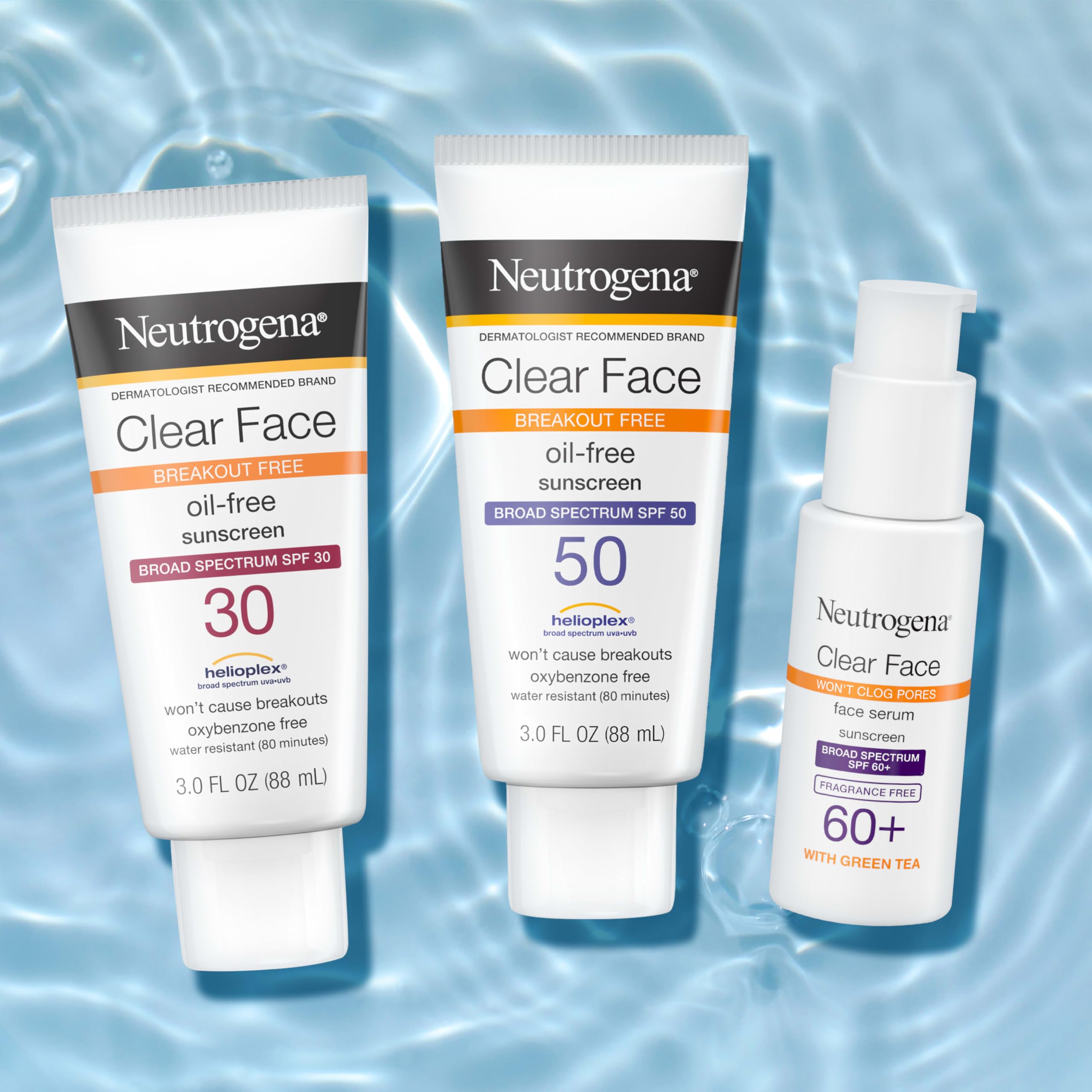 Foto 3 pulgar | Protector Solar Neutrogena Clear Face Spf 50, 90 Ml, Paquete Doble - Venta Internacional.