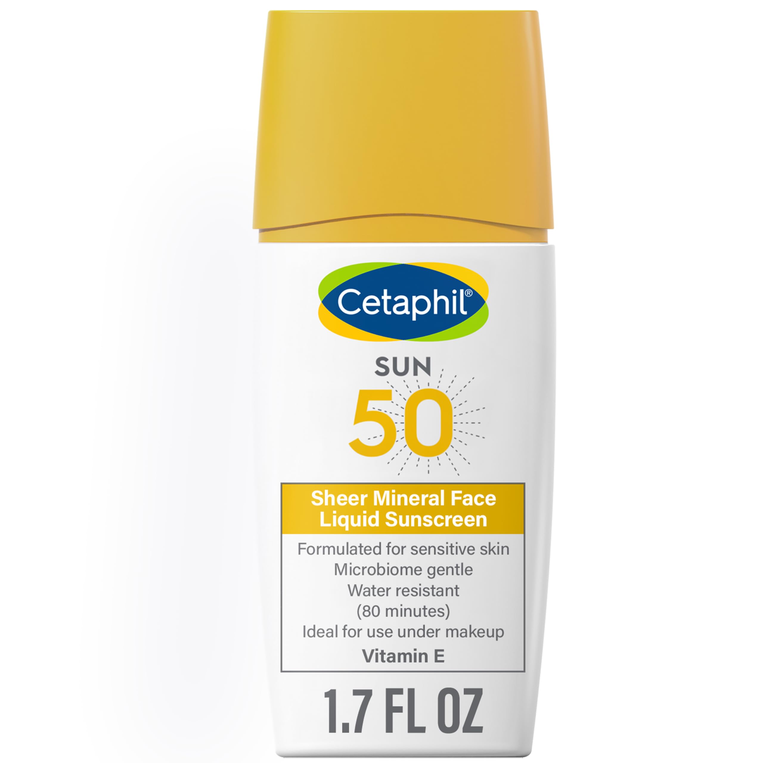 Protector Solar Cetaphil Sheer 100% Mineral Spf 50 50 Ml Para Rostro - Venta Internacional.