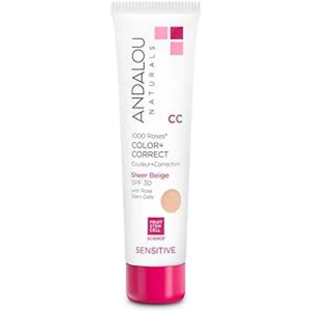 Protector Solar Andalou Naturals 1000 Roses Cc Color + Correct - Venta Internacional.