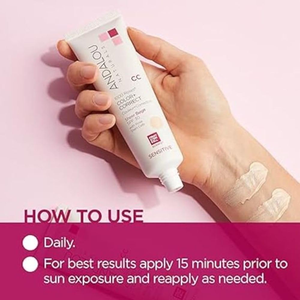 Foto 5 pulgar | Protector Solar Andalou Naturals 1000 Roses Cc Color + Correct - Venta Internacional.