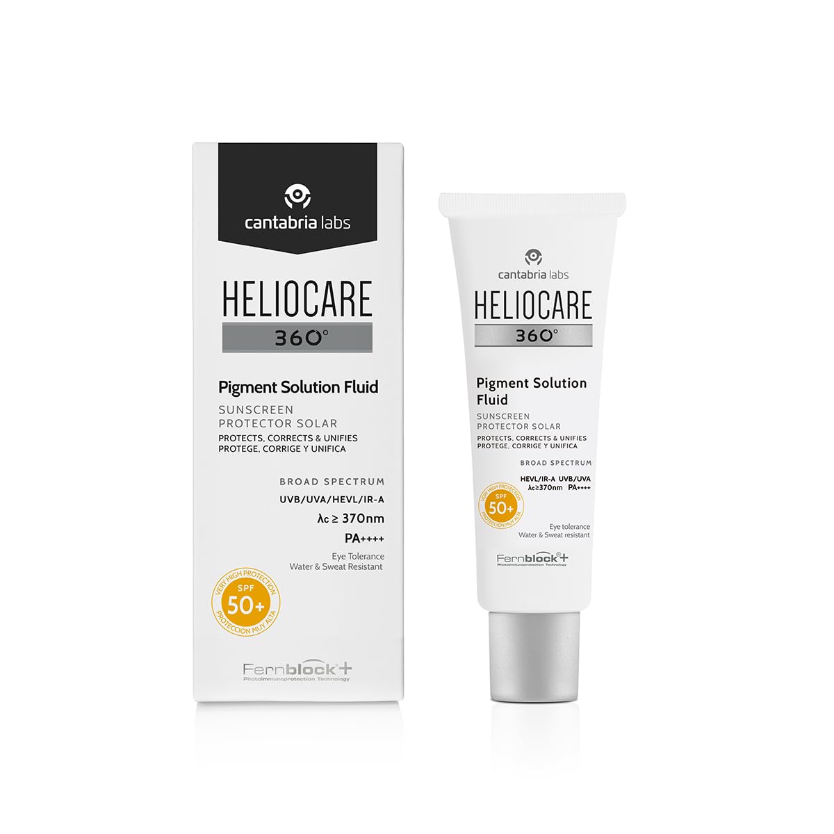 Protector Solar Heliocare 360°, Solución Pigmentaria Fluida Spf50+, 50 Ml - Venta Internacional.