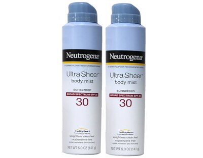 Foto 1 | Crema Solar Neutrogena Ultra Sheer Body Mist Spf 30 150 Ml (x2) - Venta Internacional.