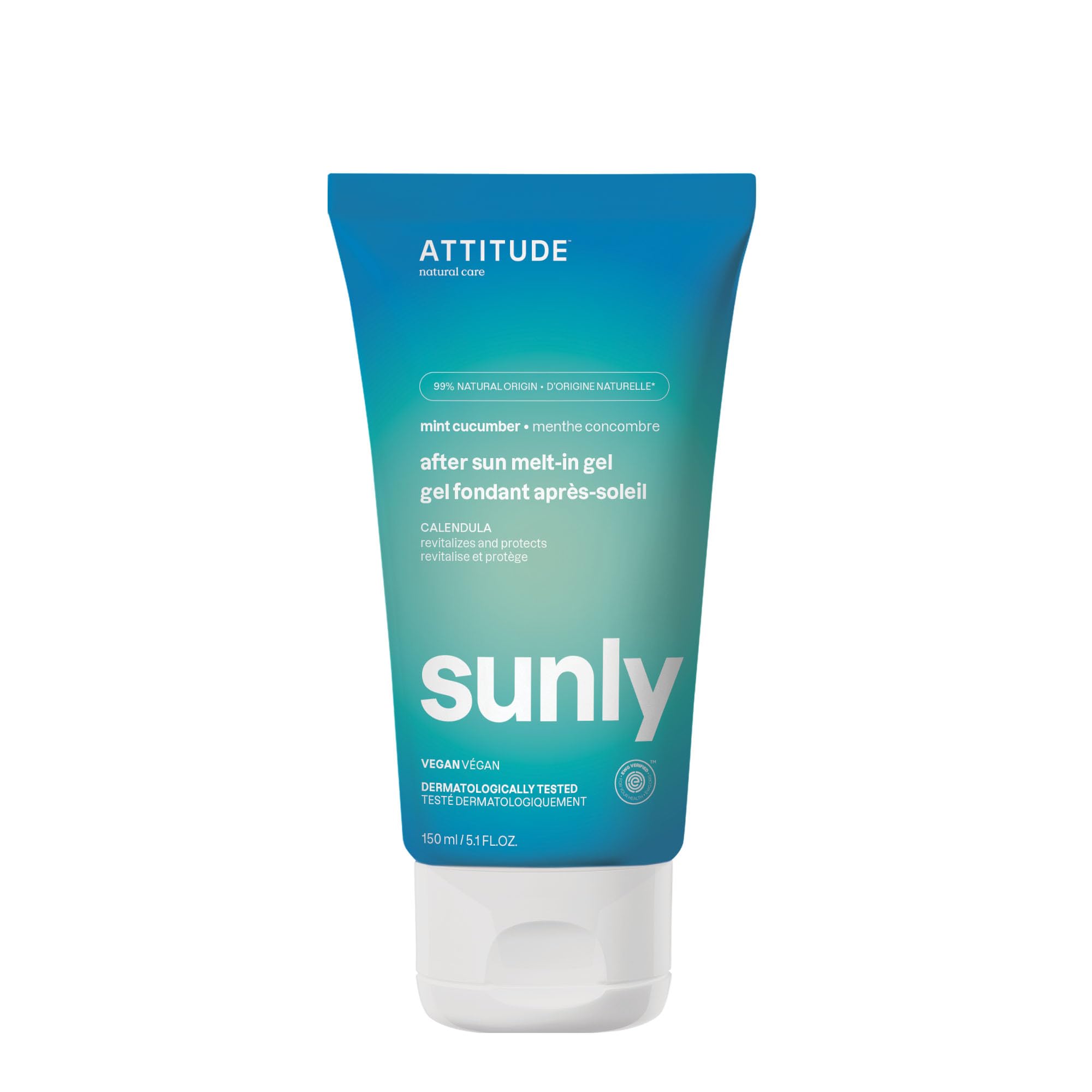 Gel Derretible Para Después Del Sol Attitude, Calma E Hidrata, 150 Ml - Venta Internacional.