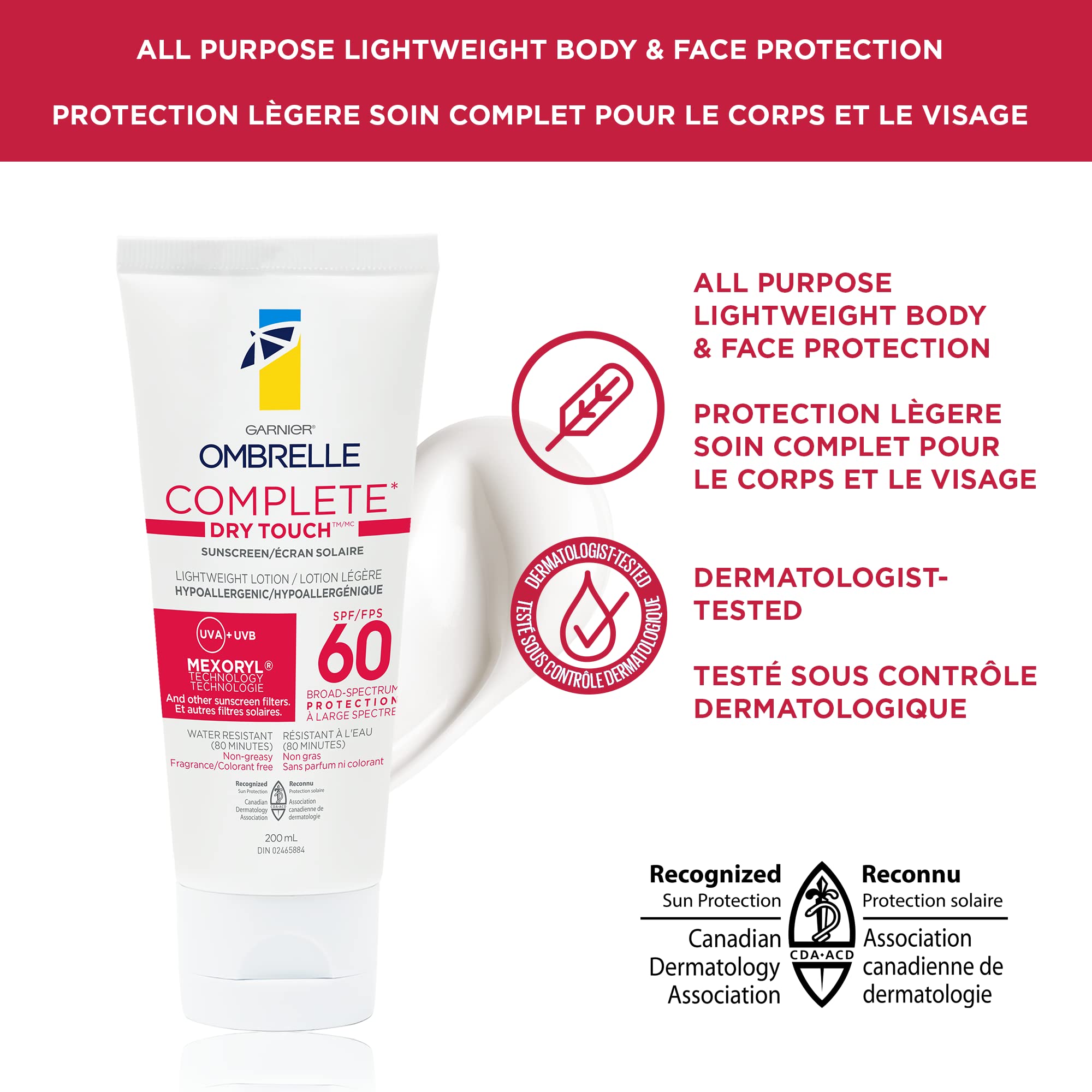 Foto 5 pulgar | Protector Solar Garnier Ombrelle Complete Sensitive 60 Spf 200 Ml - Venta Internacional.