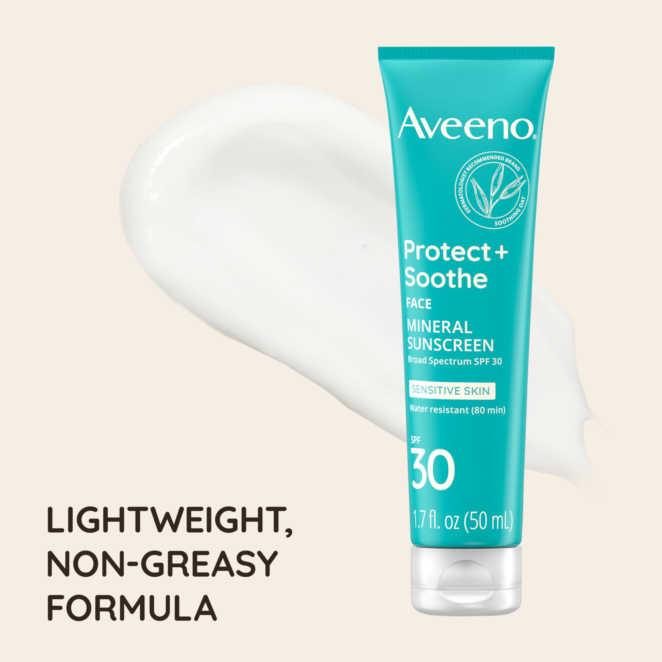 Foto 4 pulgar | Protector Solar Aveeno Protect + Soothe Face Spf 30 50 Ml - Venta Internacional.