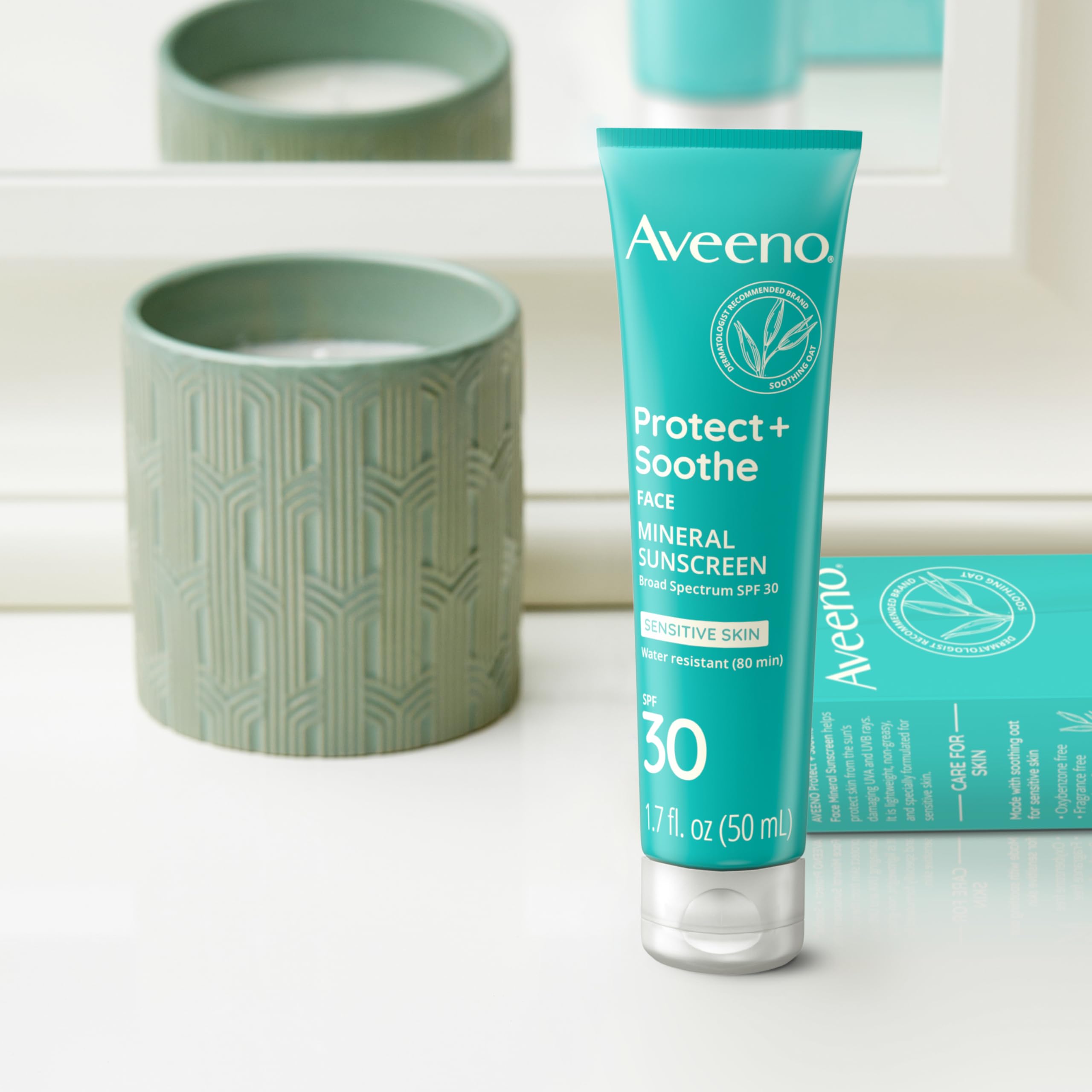 Foto 6 | Protector Solar Aveeno Protect + Soothe Face Spf 30 50 Ml - Venta Internacional.