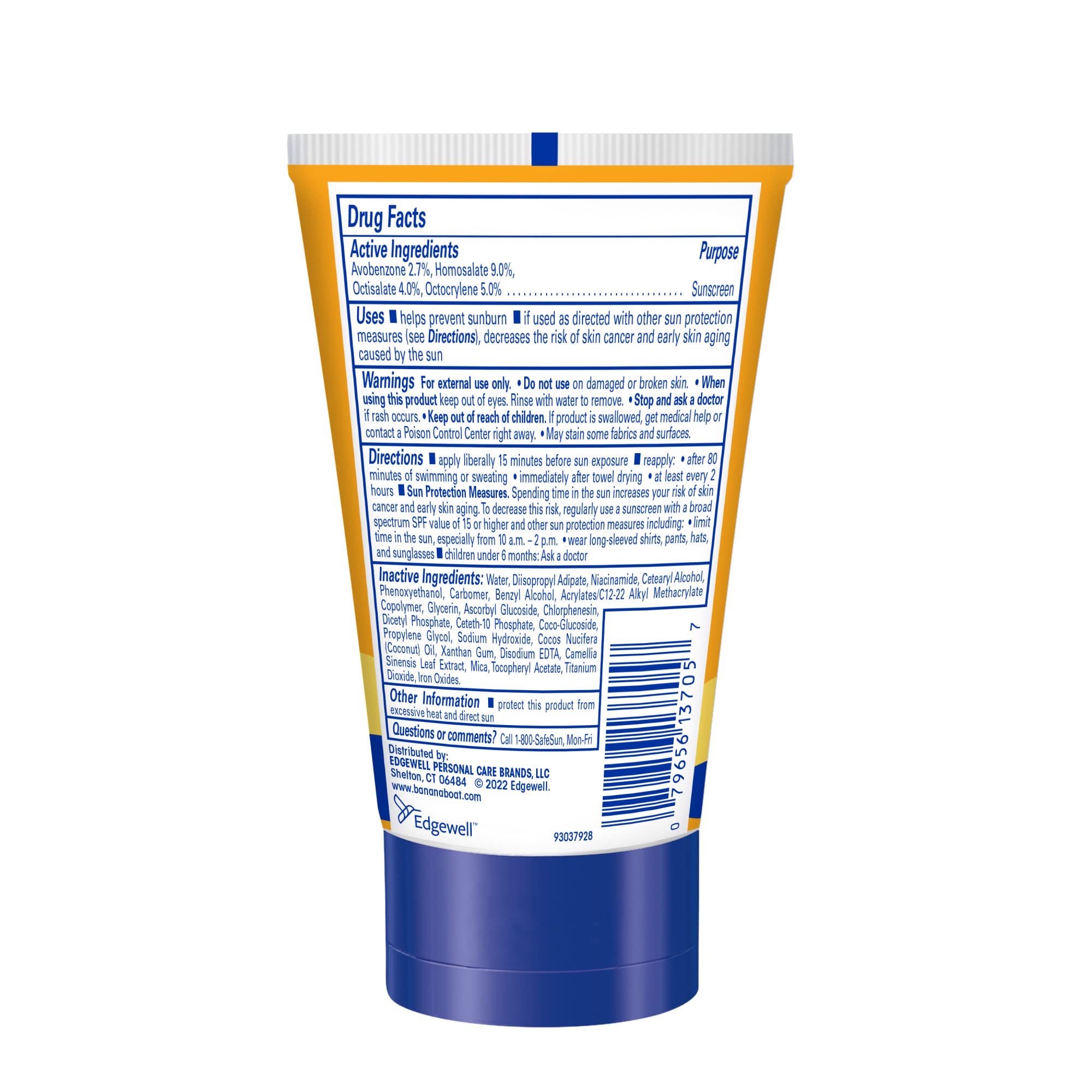 Foto 3 pulgar | Protector Solar Banana Boat Protection + Vitaminas Spf 50 60 Ml - Venta Internacional.