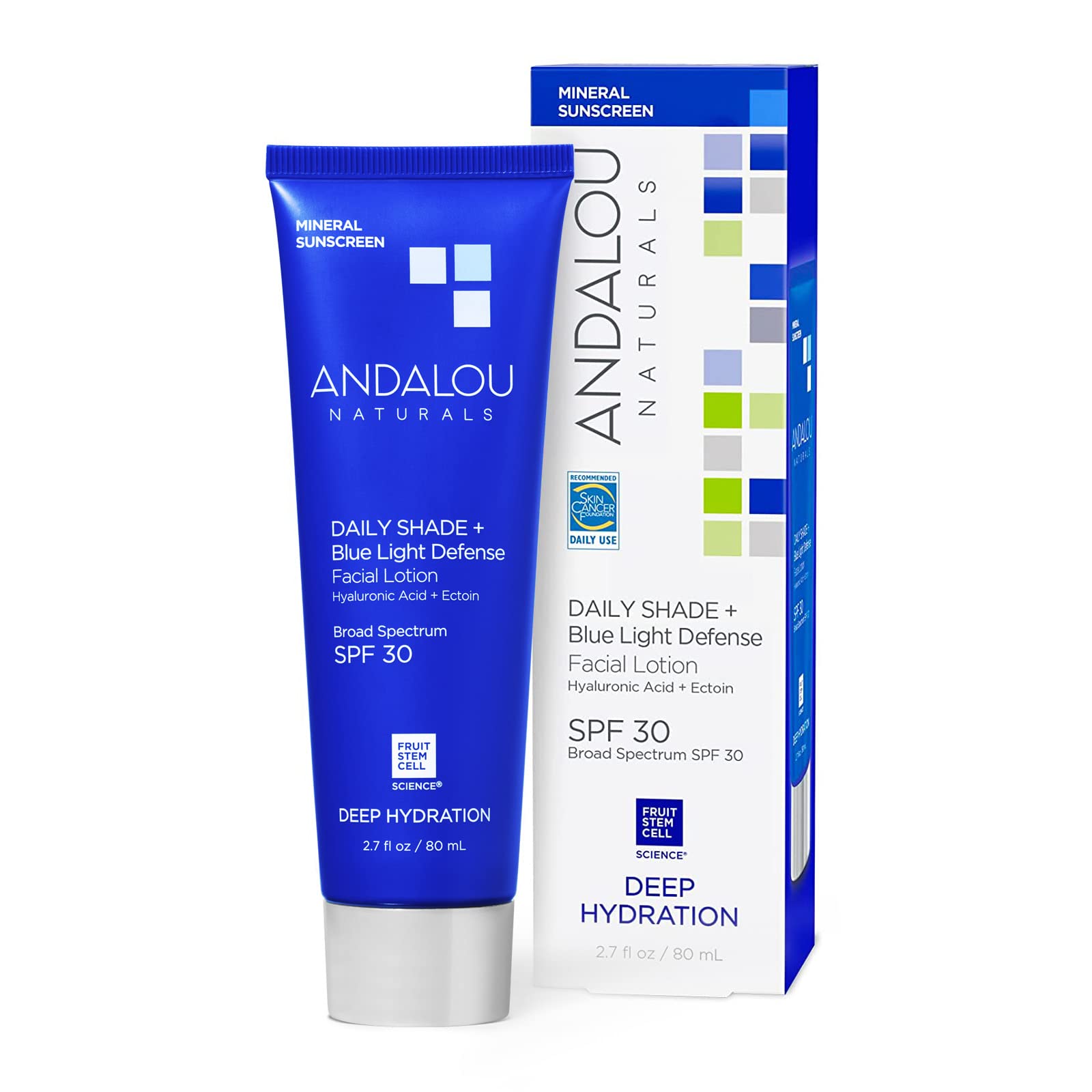 Protector Solar Andalou Naturals Spf 30 Daily Shade 80 Ml - Venta Internacional.