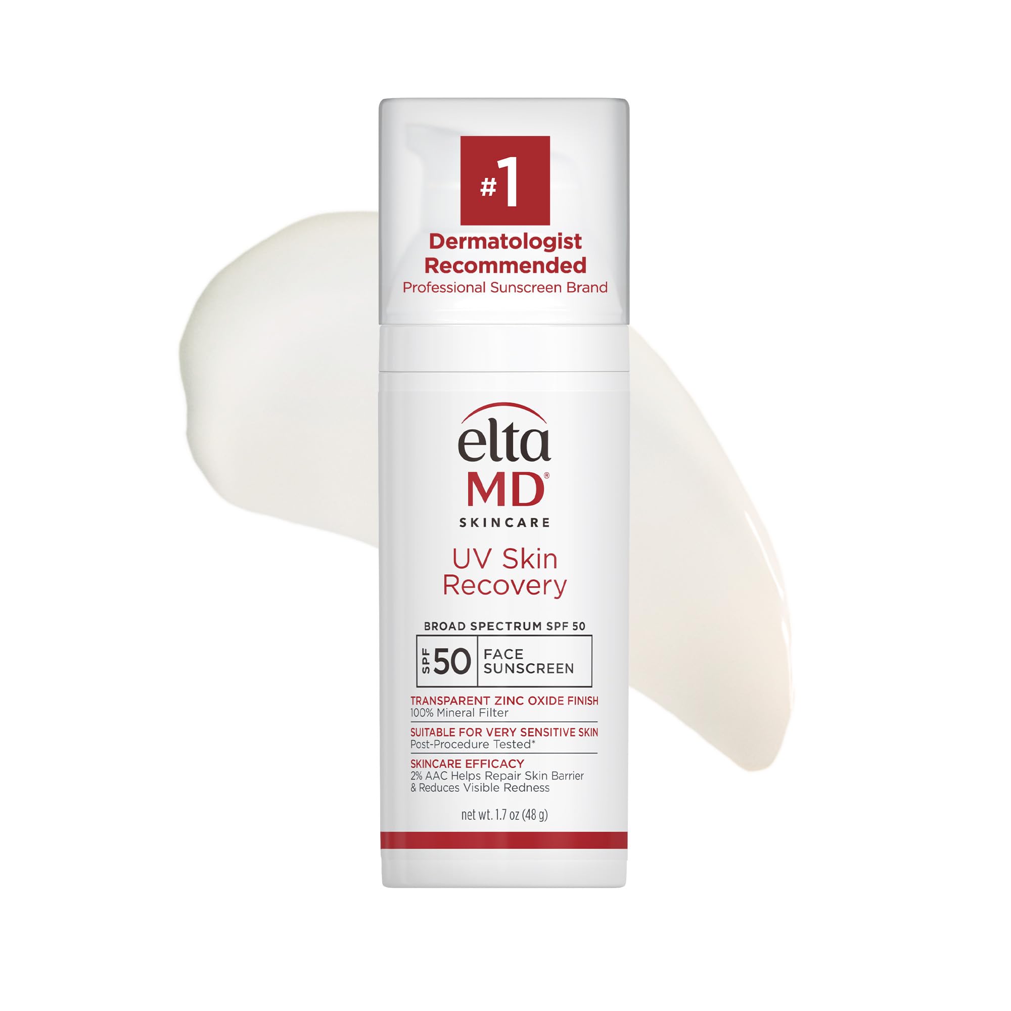 Protector Solar Eltamd Uv Skin Recovery Face Spf 50 Para Piel Sensible - Venta Internacional.