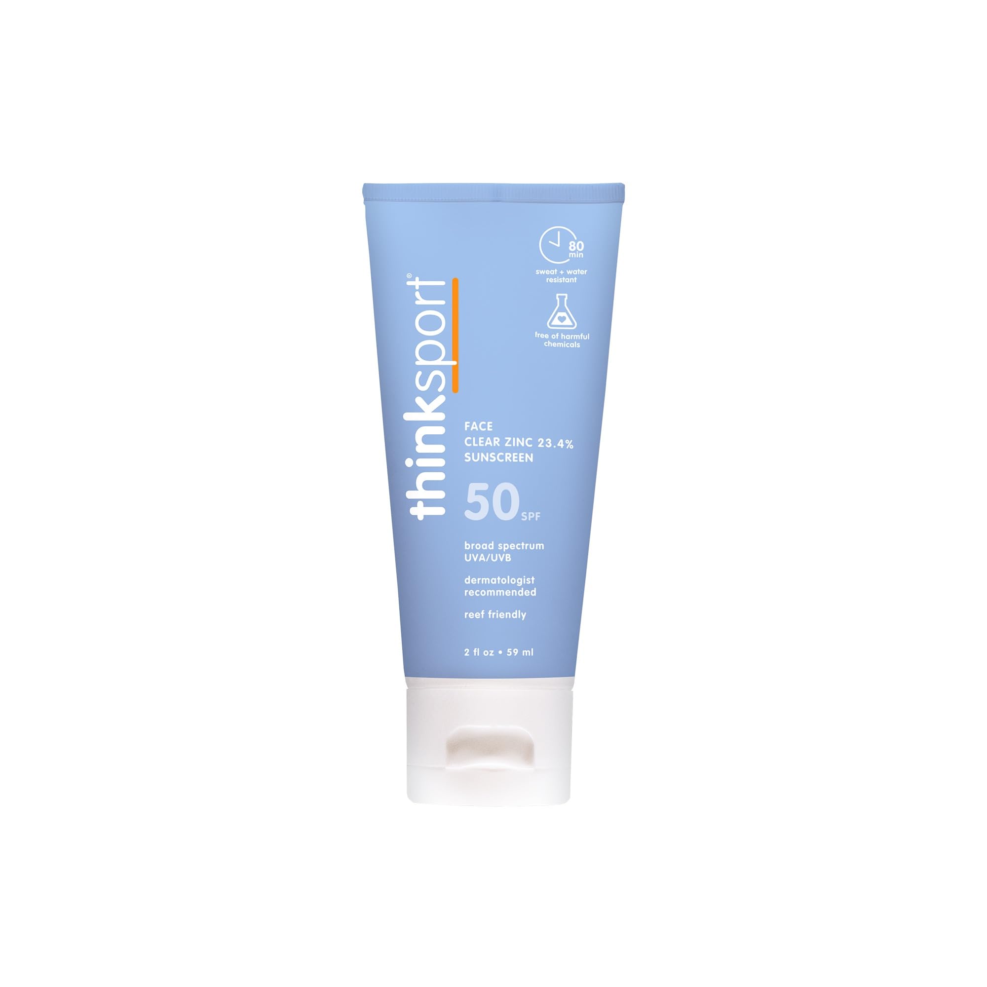 Protector Solar Mineral Thinksport Spf 50 60 Ml Resistente Al Agua - Venta Internacional.