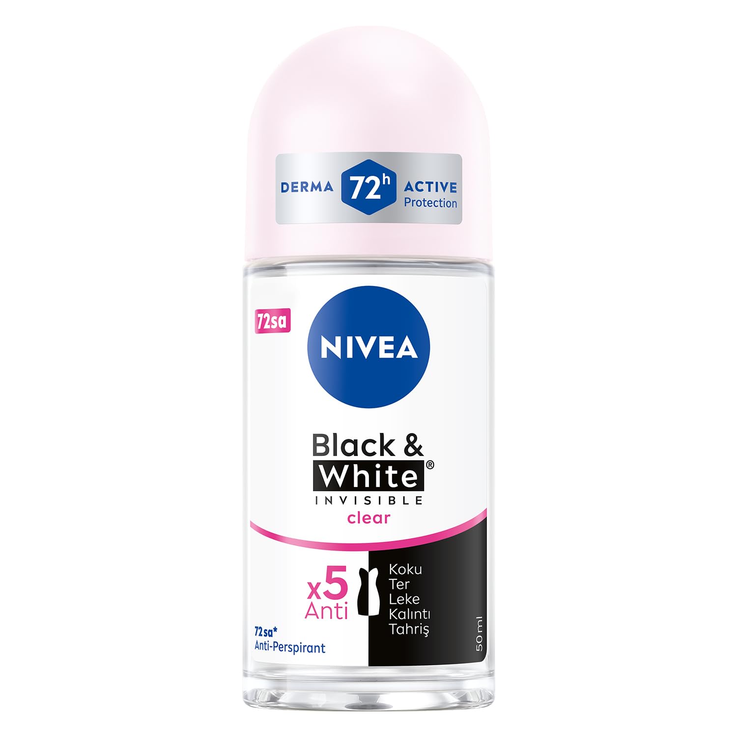 Desodorante Nivea Invisible Para Blanco Y Negro Transparente 50 Ml (x3) - Venta Internacional.