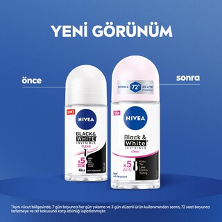 Foto 2 | Desodorante Nivea Invisible Para Blanco Y Negro Transparente 50 Ml (x3) - Venta Internacional.