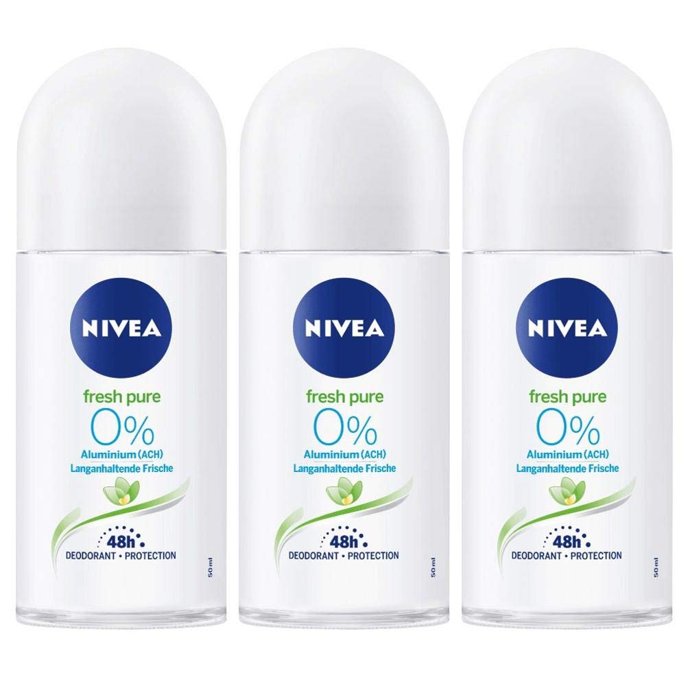 Foto 2 pulgar | Desodorante Nivea Fresh Pure Roll-on  50 Ml  0% Sales De Aluminio  X3 - Venta Internacional.