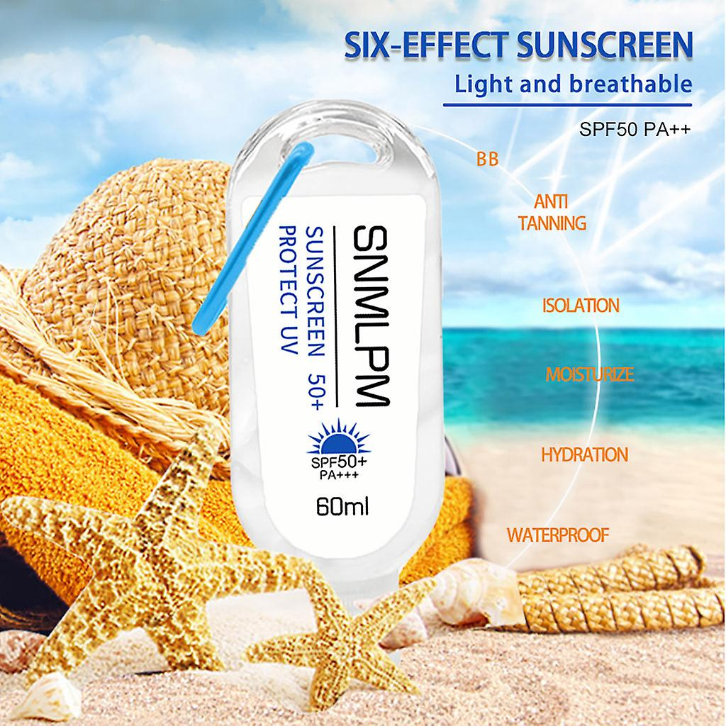 Foto 6 pulgar | Protector Solar Huoguo Portable Spf50+  Hidratante  60 Ml  2 Unidades - Venta Internacional.