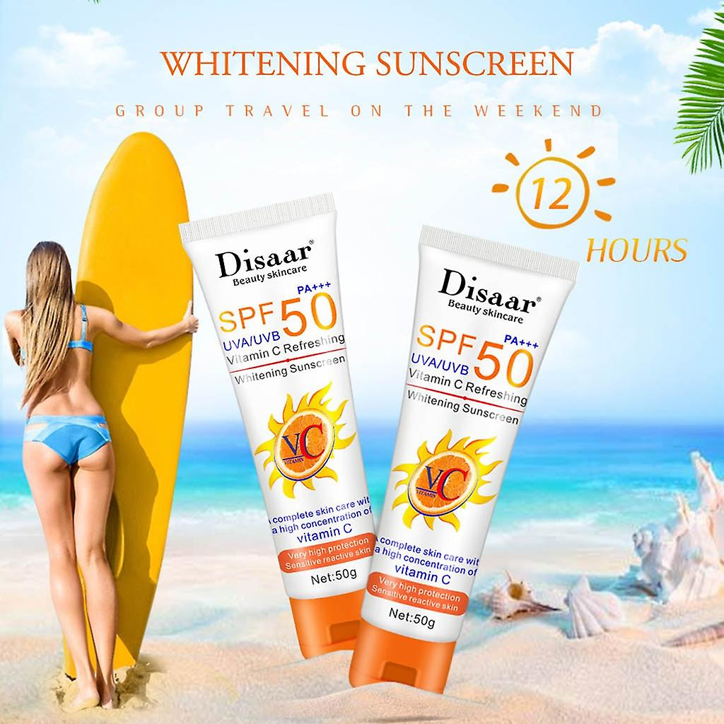 Foto 4 pulgar | Crema De Protección Solar Huoguo Blanqueadora Spf50+ Pa+ 50 Ml - Venta Internacional.
