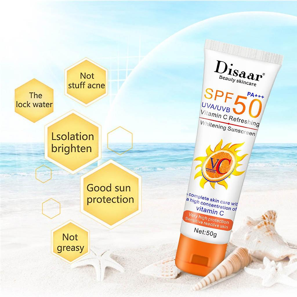 Foto 5 pulgar | Crema De Protección Solar Huoguo Blanqueadora Spf50+ Pa+ 50 Ml - Venta Internacional.