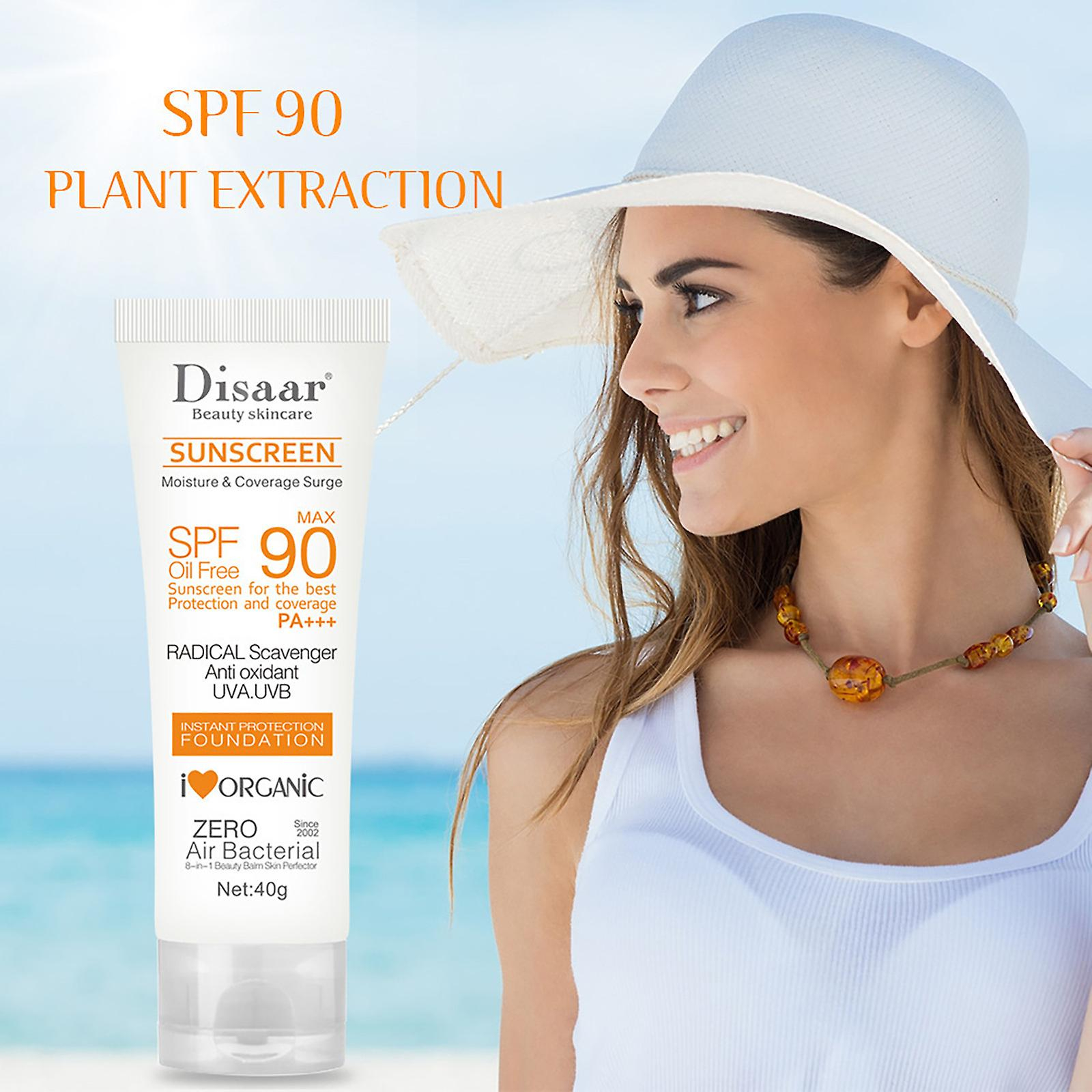 Foto 3 pulgar | Crema Solar Blanqueadora Facial Huoguo  Spf 90  40 Ml - Venta Internacional.