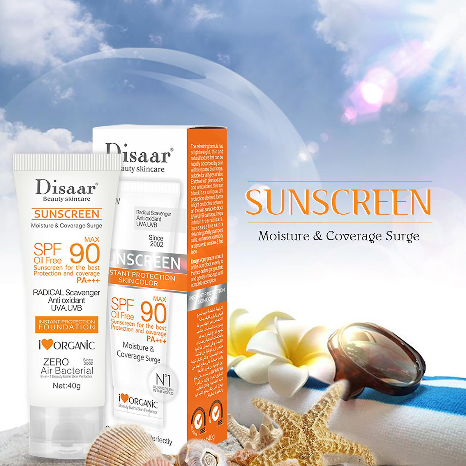 Foto 5 pulgar | Crema Solar Blanqueadora Facial Huoguo  Spf 90  40 Ml - Venta Internacional.
