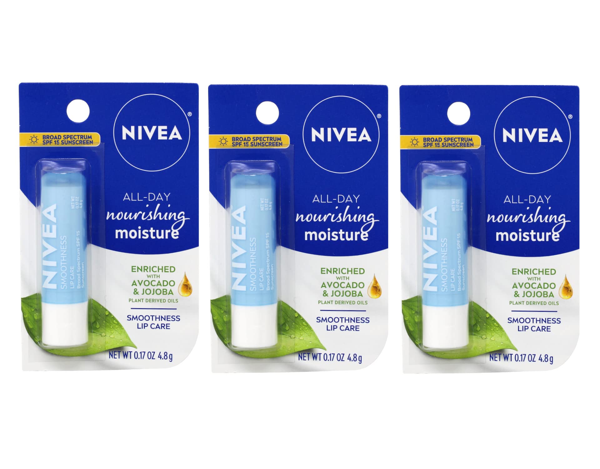 Cuidado Labial Nivea Smoothness Spf 15 5 Ml (paquete De 3) - Venta Internacional.