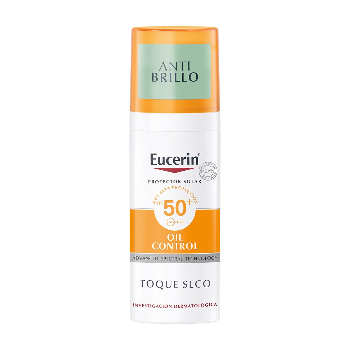 Foto 2 pulgar | Gel Crema Oil Control Fps 50+ Toque Seco Eucerin 50 ml