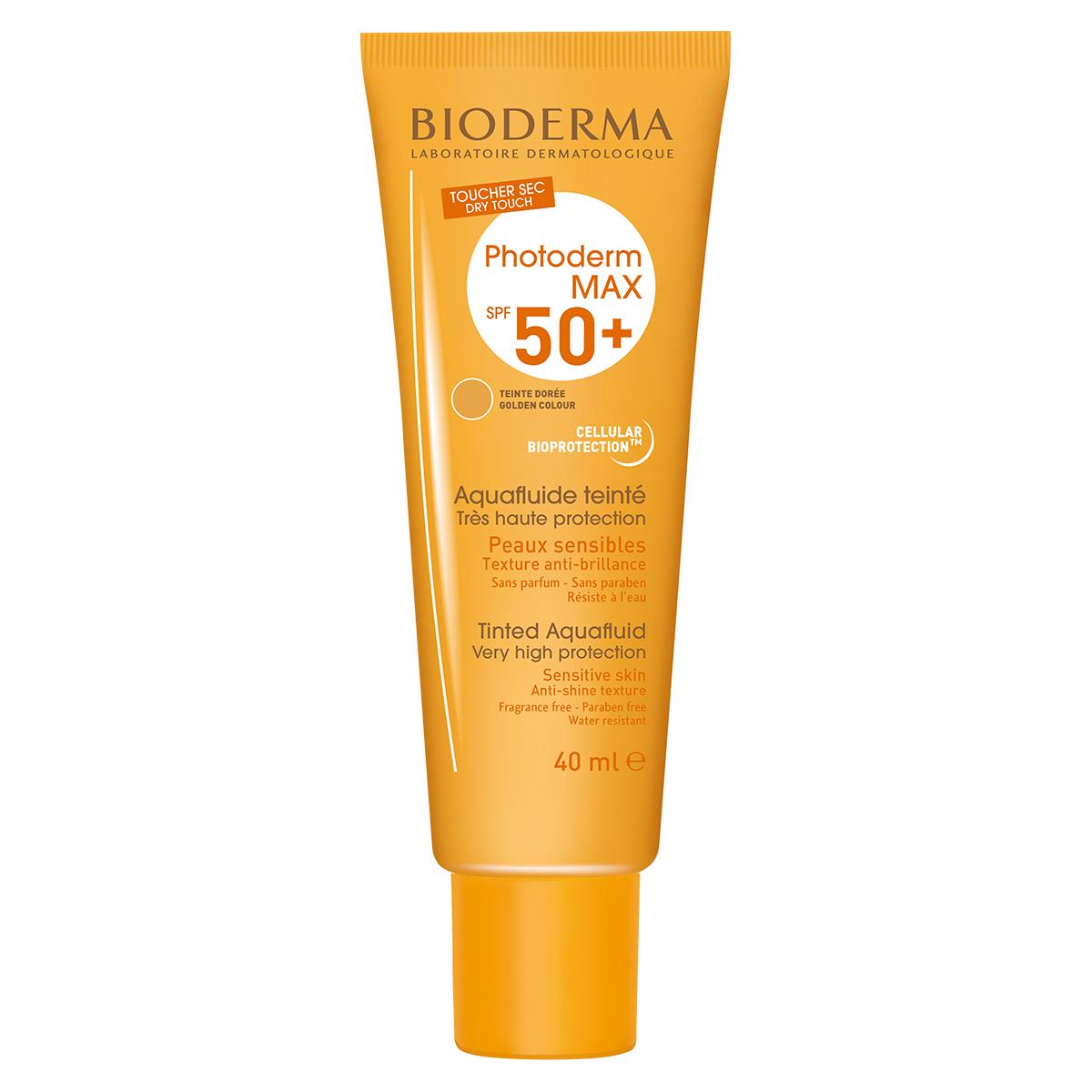 Foto 2 pulgar | Protector Solar Fps 50+ Photoderm Max Aquafluide Tono Dorado Bioderma de 40 ml