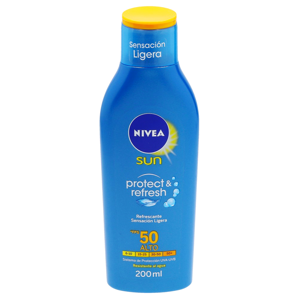 Foto 2 pulgar | Protector de Rápida Absorción Nivea Sun Sport Fps50+ de 200 ml