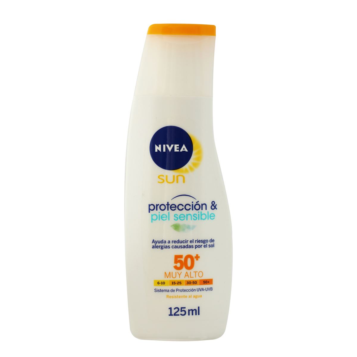 Foto 2 pulgar | Protección Piel Sensible Nivea Sun Fps50 de 125 ml