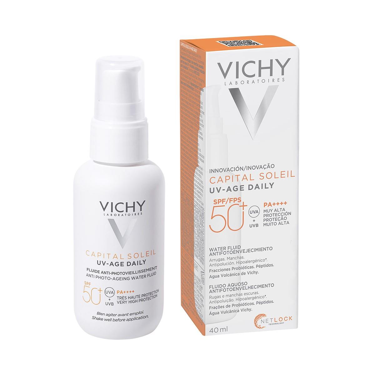 Foto 2 pulgar | Protector Solar Capital Soleil Uv-Age Fps 50 Vichy 40ml