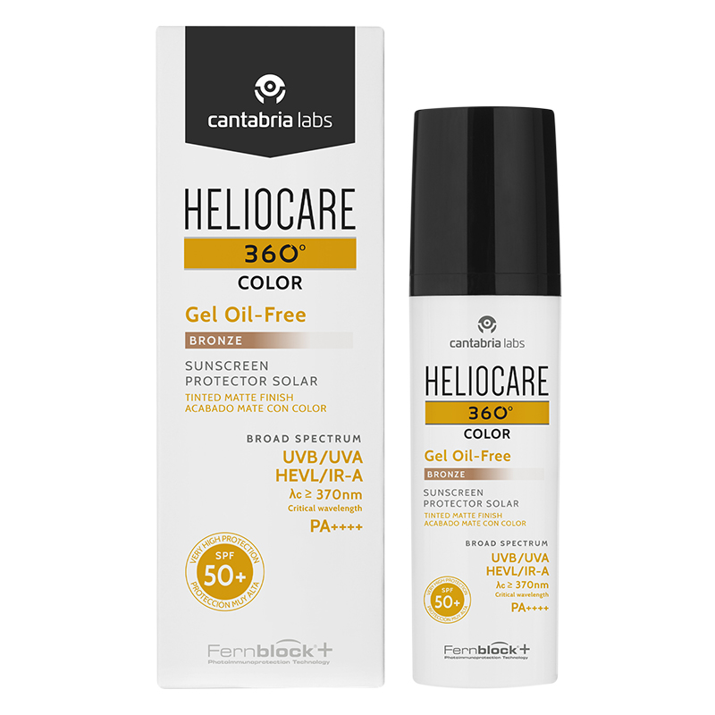 Protector Solar Heliocare 360 Bronce Oil-free Gel de 50 ml