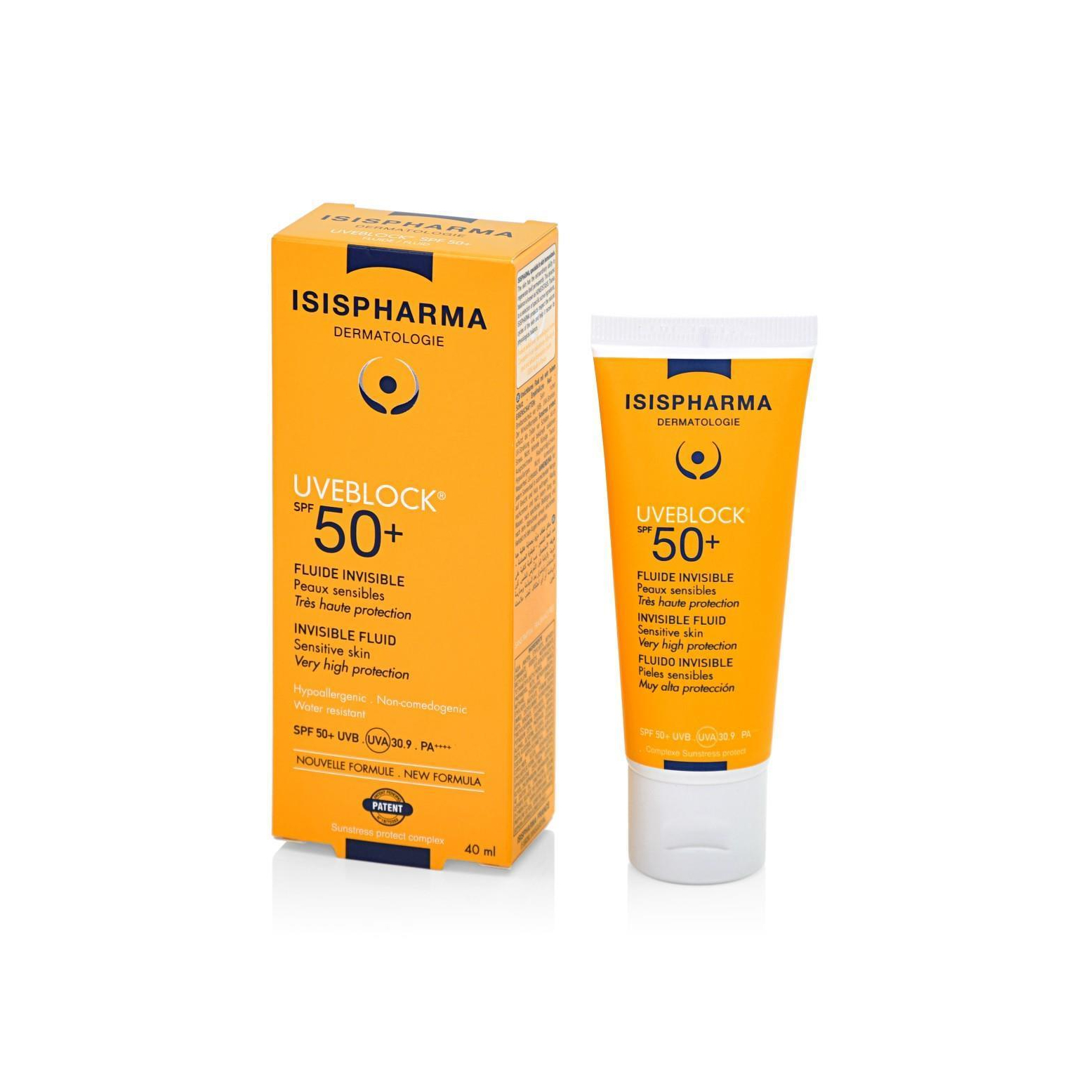 Foto 1 | Isis Pharma Uveblock Spf 50+ Fluido Invisible 40ml