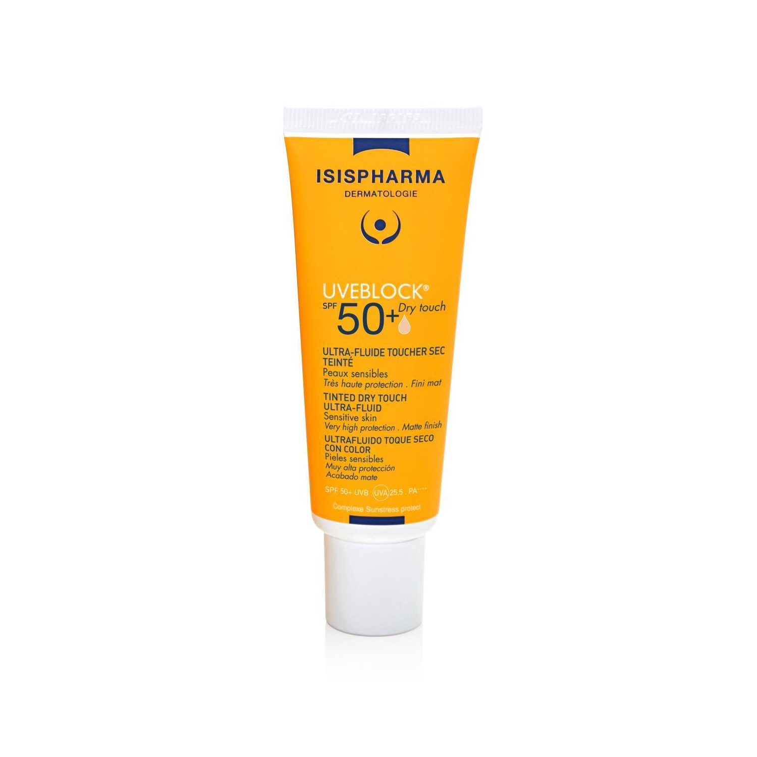 Foto 2 pulgar | Isis Pharma Uveblock Fps 50+ Toque Seco Claro 41ml