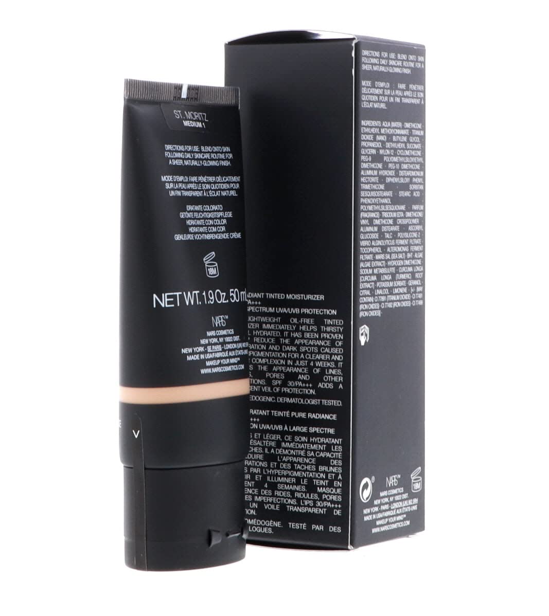 Foto 8 pulgar | Crema Hidratante Con Color Nars Pure Radiant Spf 30 St. Moritz 50 Ml - Venta Internacional.