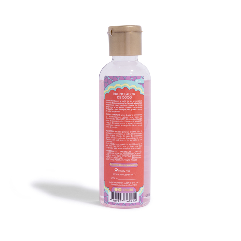 Foto 5 | Mini Bronceador De Coco D'luchi 60 Ml