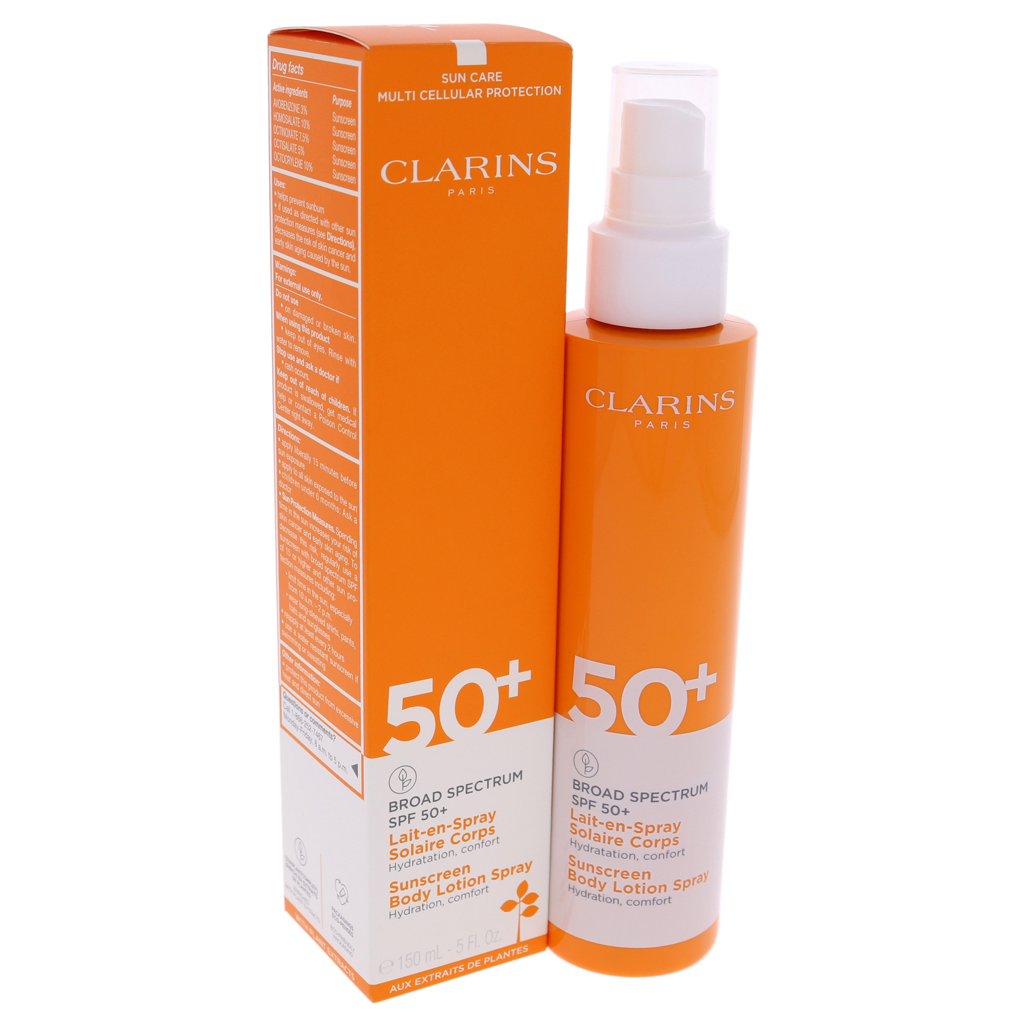 Foto 5 pulgar | Loción Corporal Con Protección Solar En Aerosol, Spf 50+ Clarins, Unisex, 150 Ml - Venta Internacional.