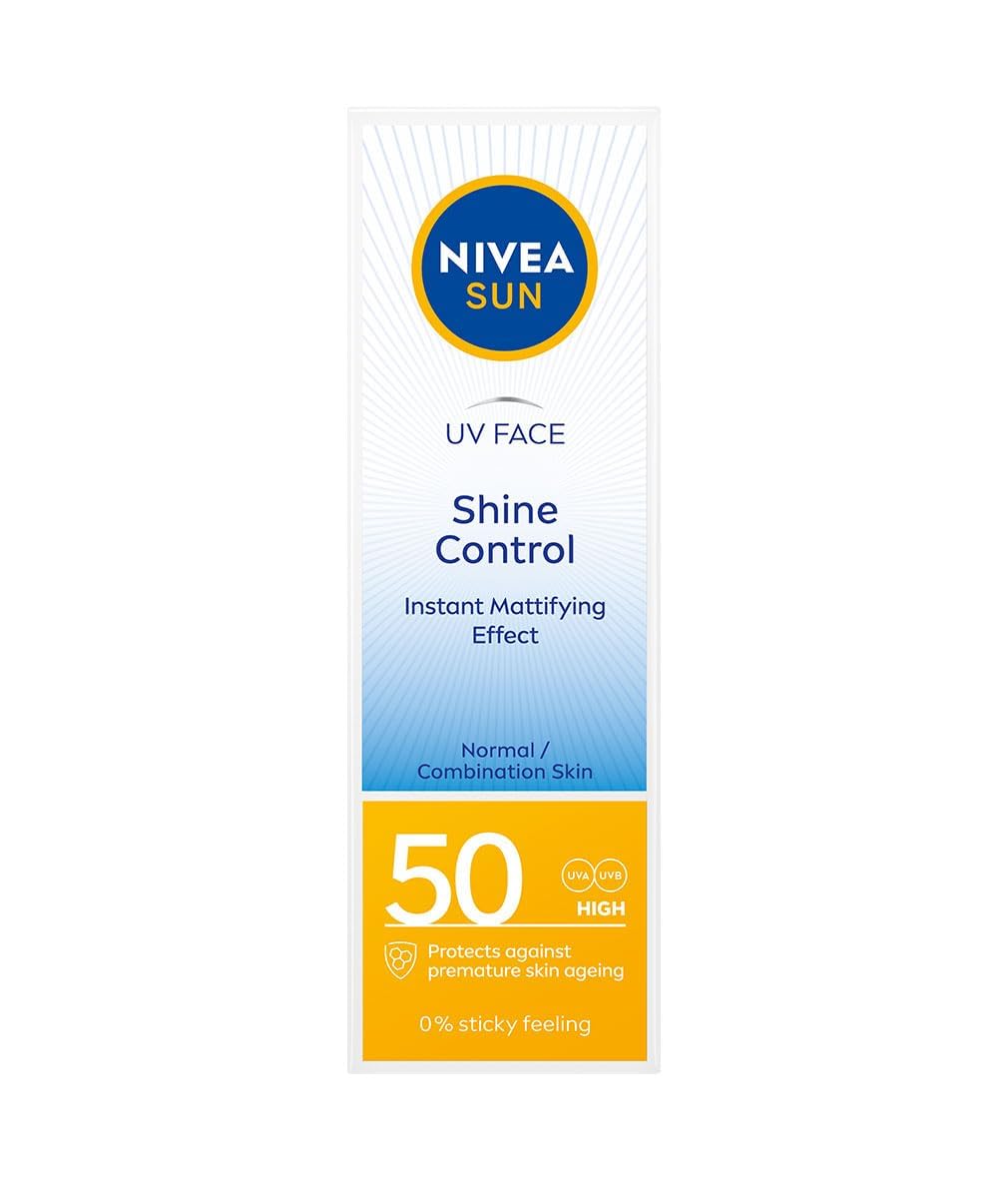 Foto 1 | Protector Solar Nivea Sun Uv Crema Antibrillo Facial Spf50 50 Ml - Venta Internacional