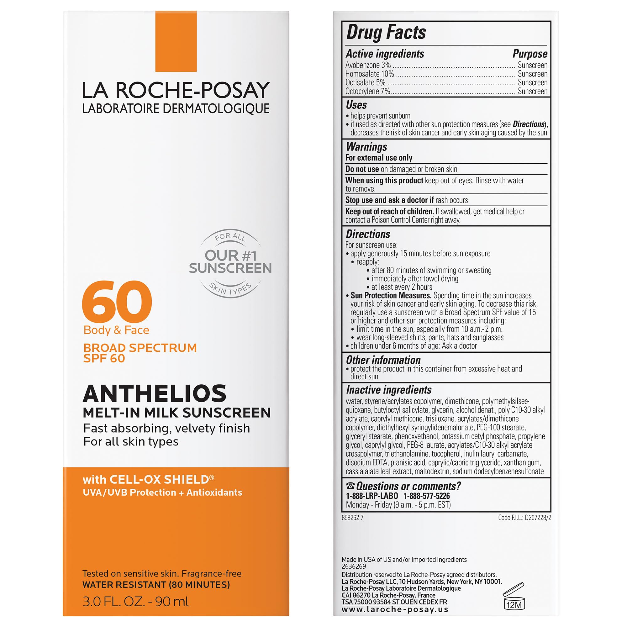 Foto 6 pulgar | Protector Solar La Roche-posay Anthelios Melt-in Milk Spf 60 - Venta Internacional.